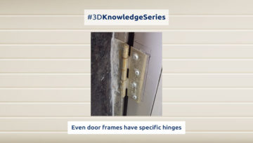 Even door frames have specific hinges