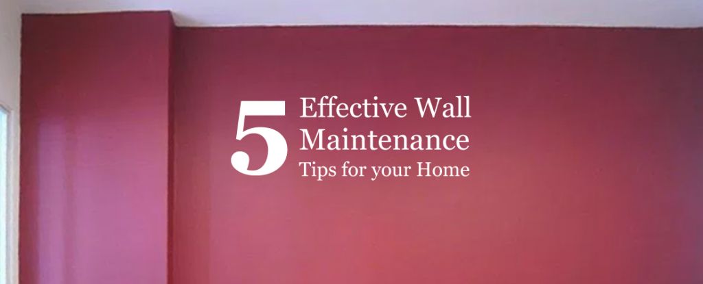 5 Effective Wall maintenance tips for your home