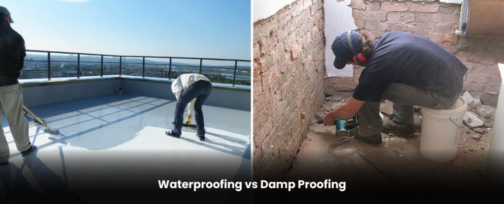 Difference between Waterproofing and Damp Proofing