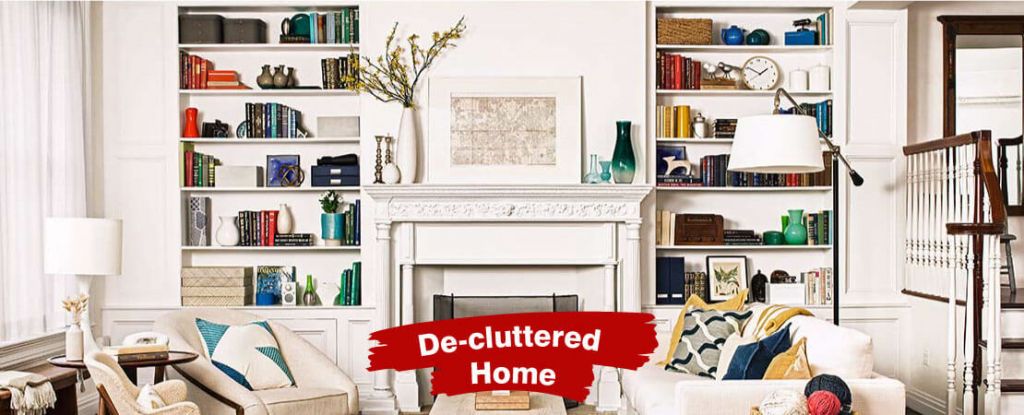 De-Cluttering your home enhances Happy & Healthy Living