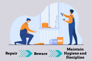 The ultimate safety mantra of any household is repair, beware and maintain hygiene & discipline.