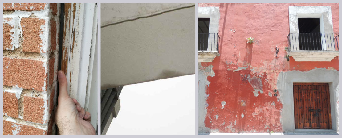 Moisture intrusion can also happen if no fillet or drip mould is provided at the chhajja.