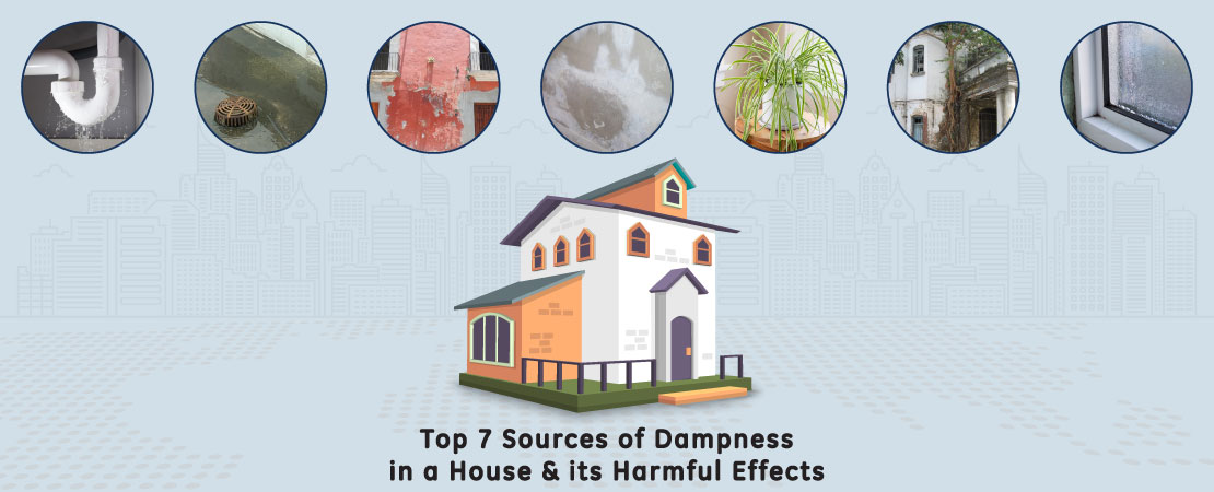 Signs of dampness or moisture are common but not the knowledge about its sources and effects. Read this article to know the sources and effects of dampness in a house.