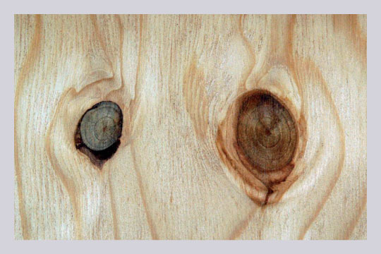 Dead knots decrease the structural strength of the timber.