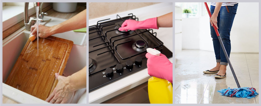 Keeping the kitchen clean will help you keep the pests away from your house.